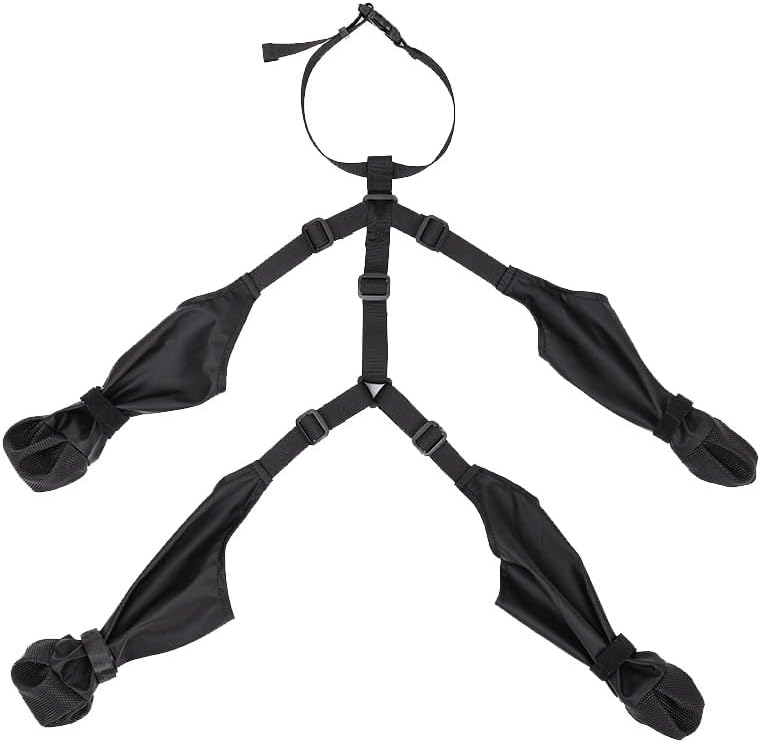 Dog Boots, high top Anti Slip, Anti Fall, Waterproof Dog Shoes, Adjustable Winter Snow Hiking Outdoor Dog Booties.Suitable for Small Medium Dogs Weighing 6-10 kilograms